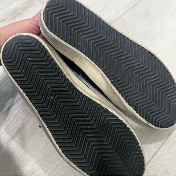 Golden Goose Black Leather Low-Top Sneakers with Holographic Star - Picture 3 of 3